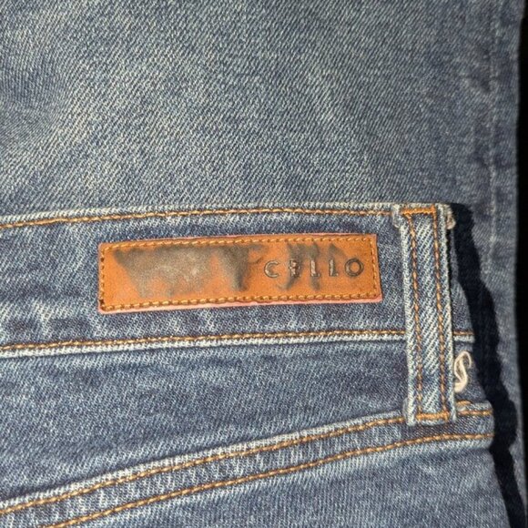 Cello High Rise Waisted Medium Wash Rinse Tapered Leg Mom Retro Denim Jeans Pant - Picture 5 of 5